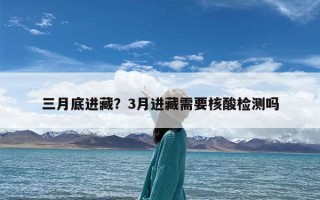 三月底进藏？3月进藏需要核酸检测吗