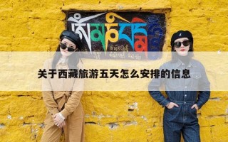 关于西藏旅游五天怎么安排的信息