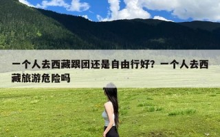 一个人去西藏跟团还是自由行好？一个人去西藏旅游危险吗