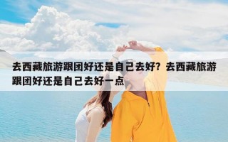 去西藏旅游跟团好还是自己去好？去西藏旅游跟团好还是自己去好一点