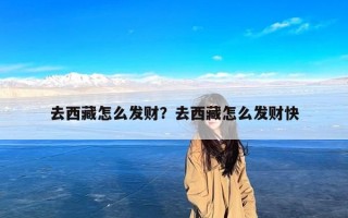 去西藏怎么发财？去西藏怎么发财快