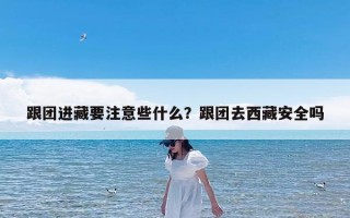 跟团进藏要注意些什么？跟团去西藏安全吗
