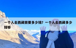 一个人去西藏需要多少钱？一个人去西藏多少钱够