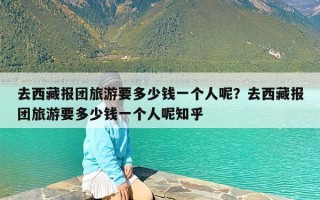 去西藏报团旅游要多少钱一个人呢？去西藏报团旅游要多少钱一个人呢知乎