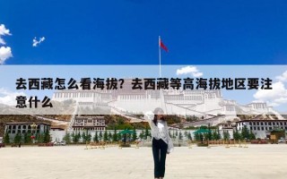 去西藏怎么看海拔？去西藏等高海拔地区要注意什么