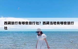 西藏旅行有哪些旅行社？西藏当地有哪些旅行社