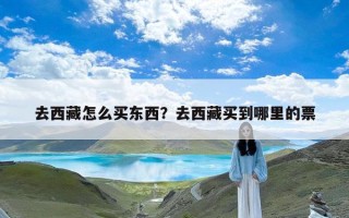 去西藏怎么买东西？去西藏买到哪里的票