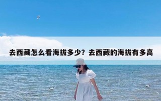 去西藏怎么看海拔多少？去西藏的海拔有多高