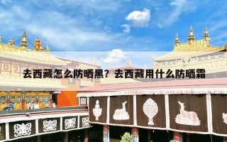 去西藏怎么防晒黑？去西藏用什么防晒霜