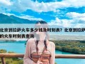 北京到拉萨火车多少钱及时刻表？北京到拉萨的火车时刻表查询