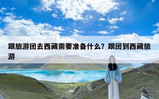 跟旅游团去西藏需要准备什么？跟团到西藏旅游