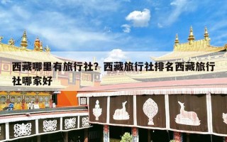 西藏哪里有旅行社？西藏旅行社排名西藏旅行社哪家好