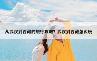 从武汉到西藏的旅行攻略？武汉到西藏怎么玩