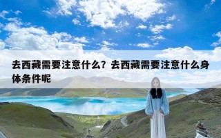去西藏需要注意什么？去西藏需要注意什么身体条件呢
