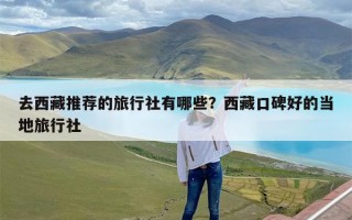 去西藏推荐的旅行社有哪些？西藏口碑好的当地旅行社