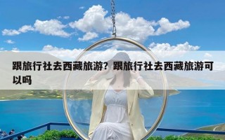 跟旅行社去西藏旅游？跟旅行社去西藏旅游可以吗