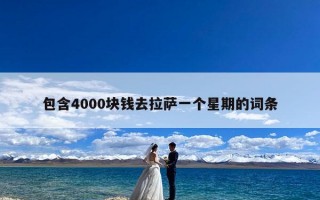 包含4000块钱去拉萨一个星期的词条