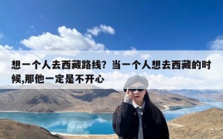 想一个人去西藏路线？当一个人想去西藏的时候,那他一定是不开心