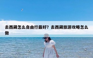 去西藏怎么自由行最好？去西藏旅游攻略怎么做
