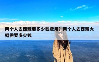 两个人去西藏要多少钱费用？两个人去西藏大概需要多少钱