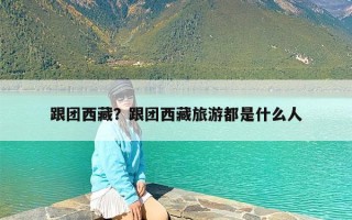 跟团西藏？跟团西藏旅游都是什么人