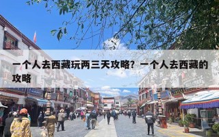 一个人去西藏玩两三天攻略？一个人去西藏的攻略