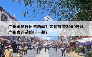 广州跟旅行团去西藏？如何只花3000元从广州去西藏旅行一趟?