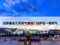 拉萨最近几天天气情况？拉萨近一周天气