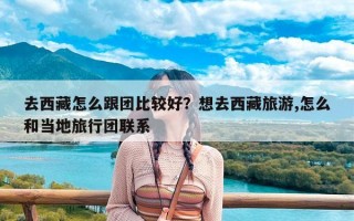 去西藏怎么跟团比较好？想去西藏旅游,怎么和当地旅行团联系