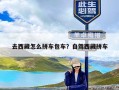 去西藏怎么拼车包车？自驾西藏拼车