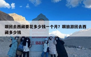 跟团去西藏要花多少钱一个月？跟旅游团去西藏多少钱