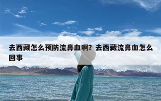 去西藏怎么预防流鼻血啊？去西藏流鼻血怎么回事