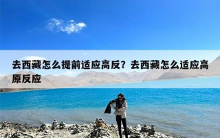去西藏怎么提前适应高反？去西藏怎么适应高原反应