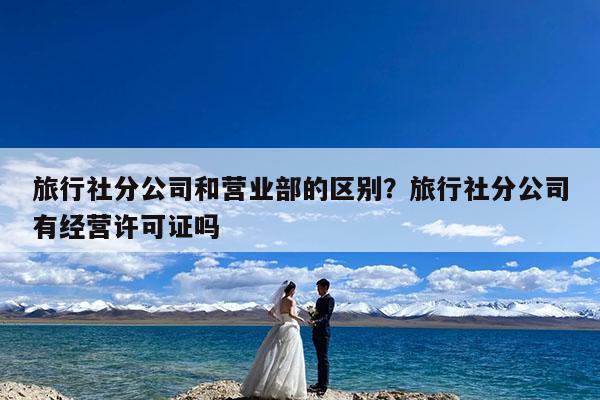 旅行社分公司和营业部的区别?旅行社分公司有经营许可证吗